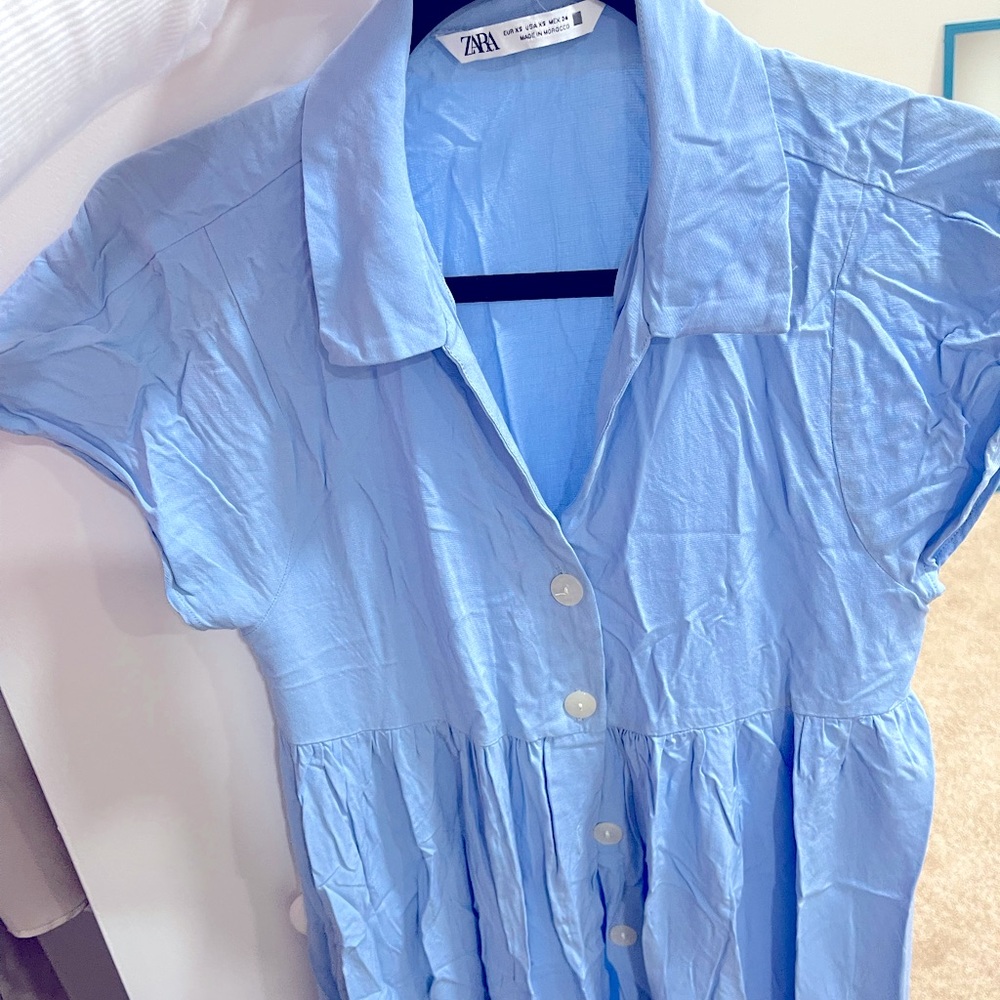 Blue Zara summer dress